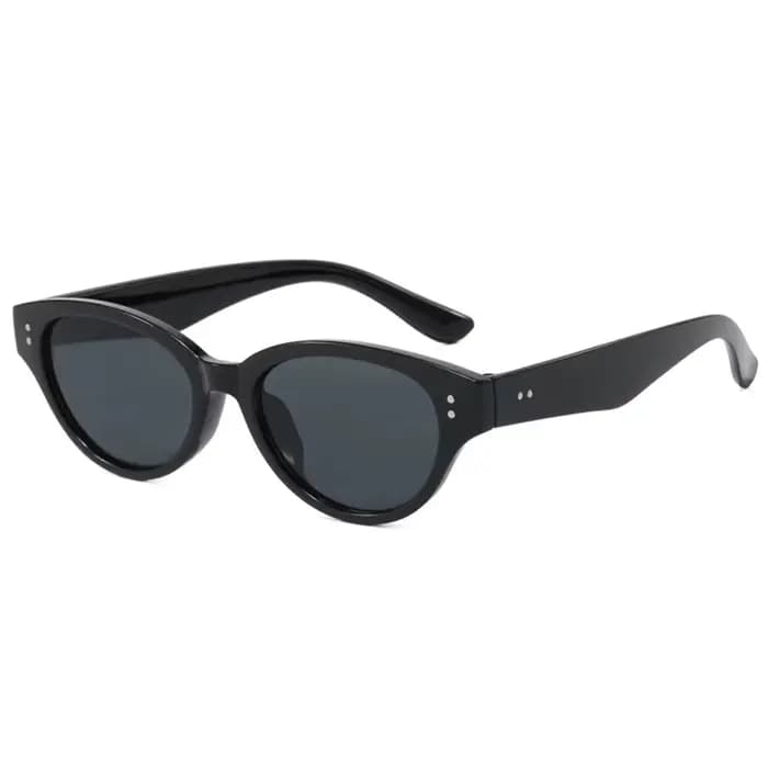 Lunettes de soleil œil de chat à monture noire, cool et élégantes, unisexes, polyvalentes pour les d