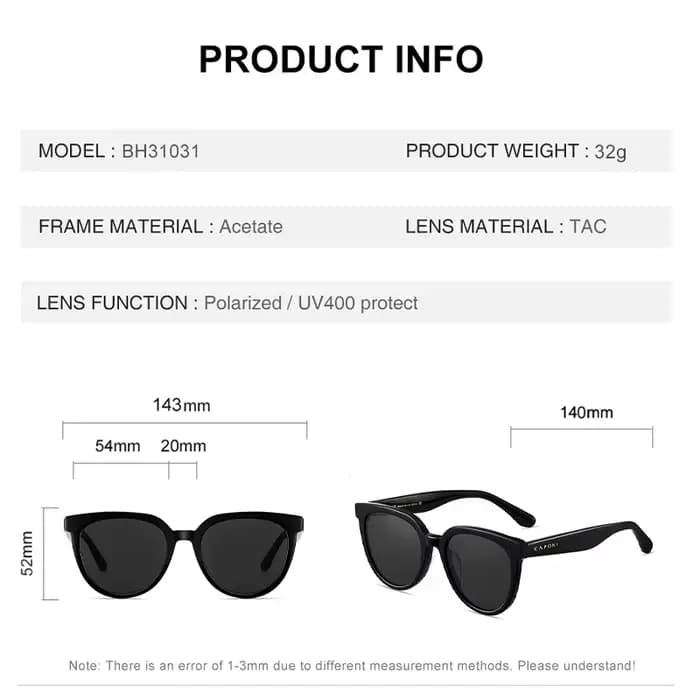 CAPONI marque Design lunettes de soleil pour femmes mode rétro filles lunettes Style coréen lunettes