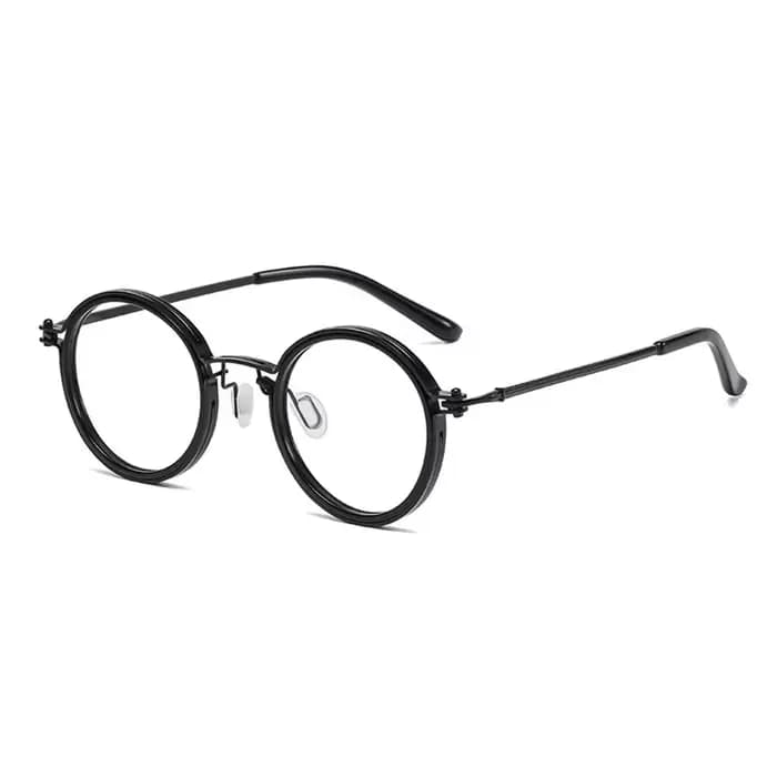 Lunettes anti-lumière bleue pour hommes et femmes, monture métallique, lunettes rondes, protection d