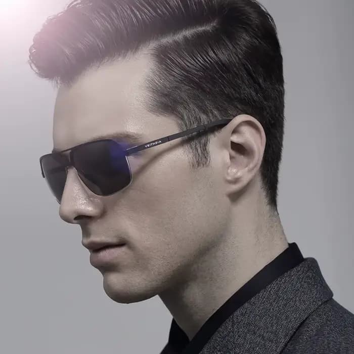 VEITHDIA – lunettes de soleil polarisées en aluminium pour hommes, verres de conduite, sport Vintage