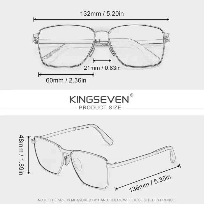 KINGSEVEN – lunettes de soleil de luxe pour hommes/femmes, polarisées UV400, à la mode, rétro, class