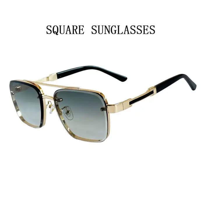 2025 Lunettes De Soleil carrées hommes luxe Vintage Lunettes De Soleil femmes à la mode rétro Lunett
