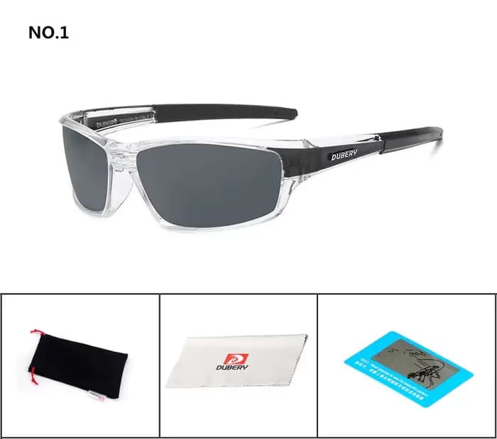 DUBERY marque Design hommes lunettes polarisées noir pilote lunettes de soleil UV400 nuances rétro m