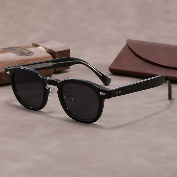 Lunettes de soleil polarisées pour hommes et femmes, style Johnny Depp Lemtosh, lunettes de soleil r