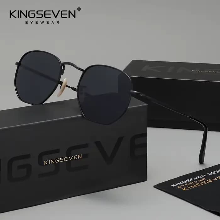 Lunettes de soleil rondes tendance pour femmes de la marque KINGSEVEN, polarisées UV400, décontracté