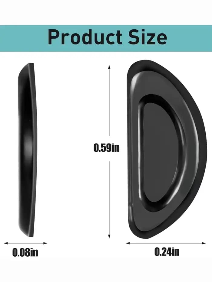 5 paires de coussinets de nez antidérapants pour lunettes, coussinets de nez adhésifs en silicone so