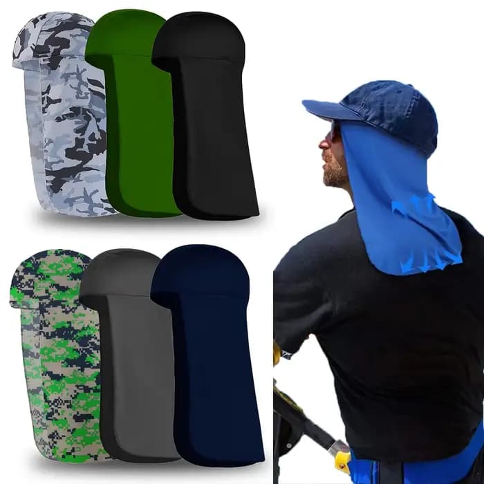Capuchon de refroidissement pare-soleil élastique, bouclier de cou, casque rigide à large bord, Prot