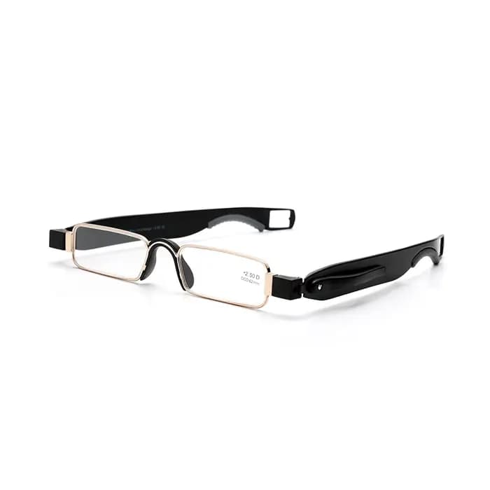 Guanhao Aniti Bue-Lunettes de lecture pliantes à rayons lumineux pour hommes et femmes, Dioptrie rot
