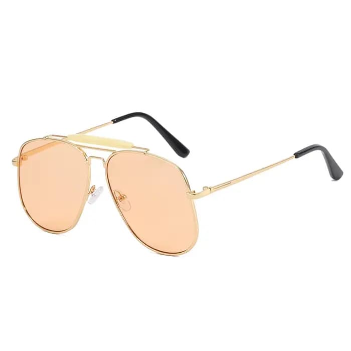 Nouvelles Lunettes de Soleil Aviateur Classiques en Métal pour Hommes et Femmes, Design Vintage de M