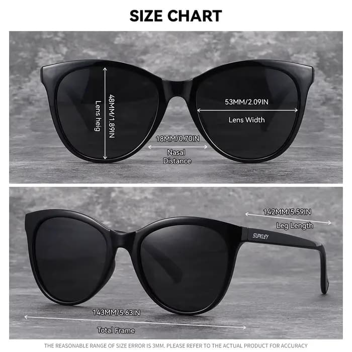 BARCUR-Lunettes de soleil polarisées œil de chat pour femme, monture PC, simple, confortable, ultra