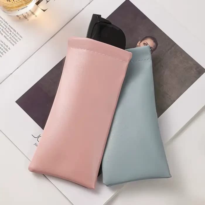 Étui à lunettes de soleil à fermeture automatique, 2 pièces, sac de rangement de lunettes en cuir PU