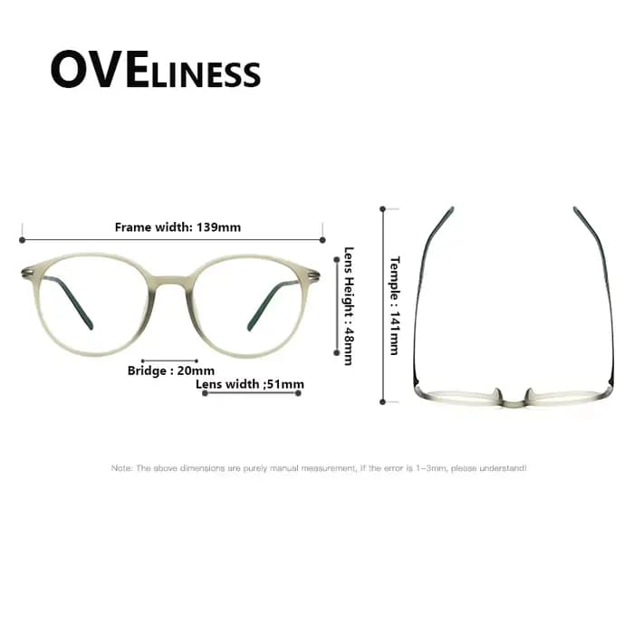 2025 acétate titane lunettes cadre pour hommes femmes marque Design rétro Vintage rond lunettes cadr