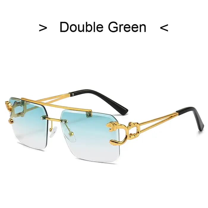 Lunettes De soleil carrées De luxe pour hommes et femmes, marque De styliste Vintage sans bords, mod