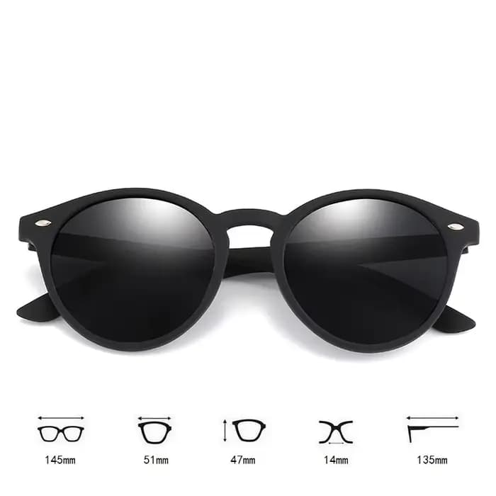 Lunettes de soleil rondes tendance pour femmes et hommes, style classique vintage, pour la conduite