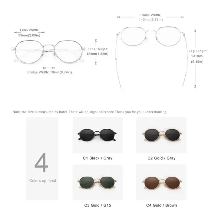 KINGSEVEN – lunettes de soleil polarisées pour hommes et femmes, monture hexagonale fine, à la mode,