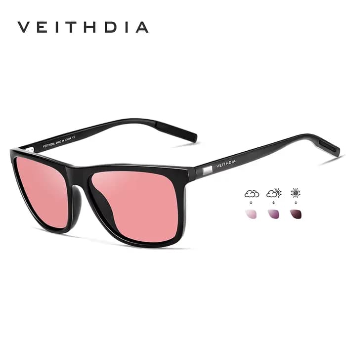 VEITHDIA marque lunettes de soleil unisexe rétro aluminium + TR90 lunettes de soleil polarisées lent