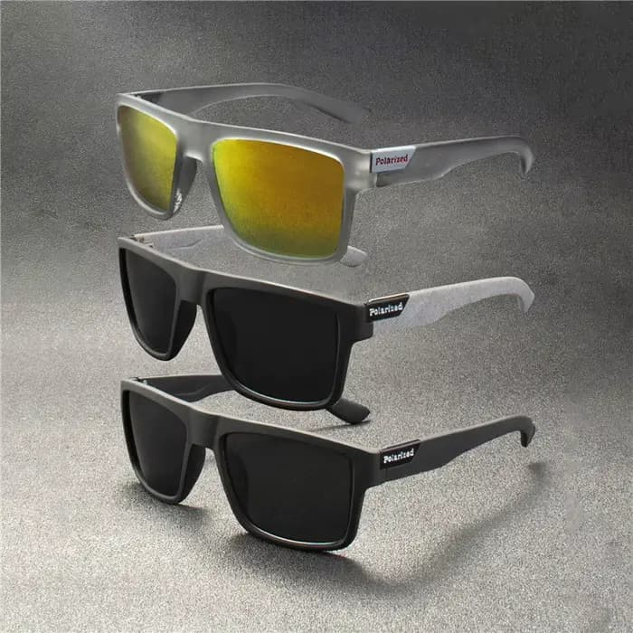 Lot de 5 Lunettes de Soleil Polarisées de Luxe pour Hommes et Femmes, Monture Carrée Tendance, Style