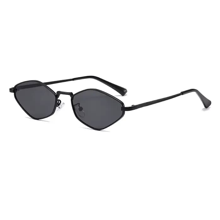 Lunettes de protection mode femme petite monture polygone lunettes de soleil femmes marque concepteu