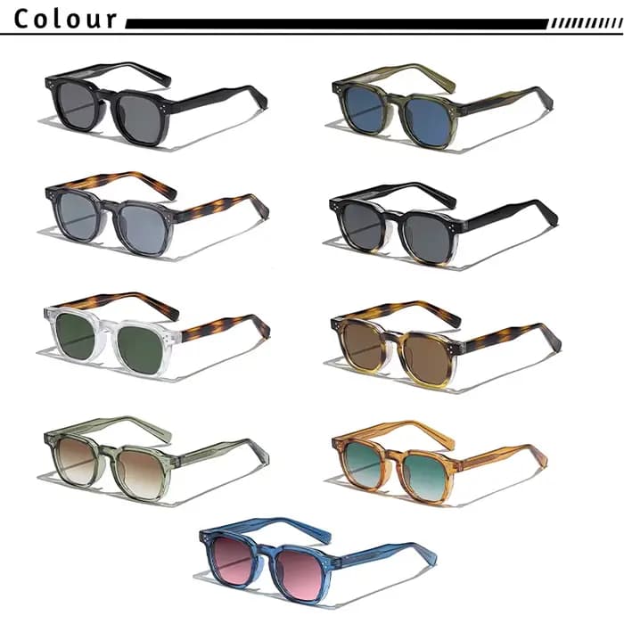CATERSIDE nouvelles lunettes de soleil carrées rétro Punk hommes petite monture conception personnal
