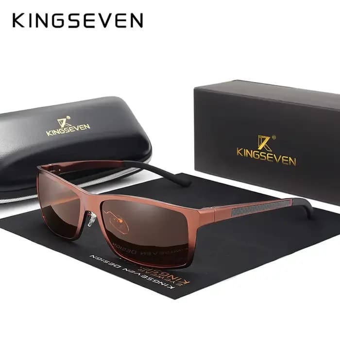 KINGSEVEN-Lunettes de soleil polarisées pour hommes, design de marque, mode aluminium magnésium, lun