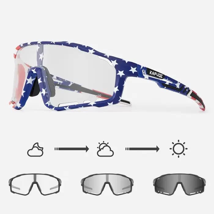 Lunettes de cyclisme photochromiques 2025, pour hommes et femmes, Sport, course à pied, pêche, vtt,