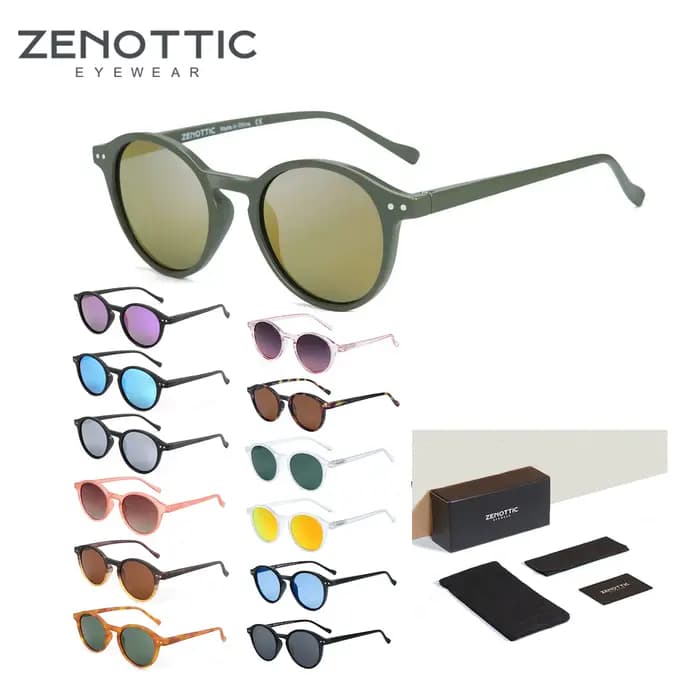 ZENOTTIC rétro lunettes de soleil polarisées 2023 2024 hommes femmes Vintage petit cadre rond lunett