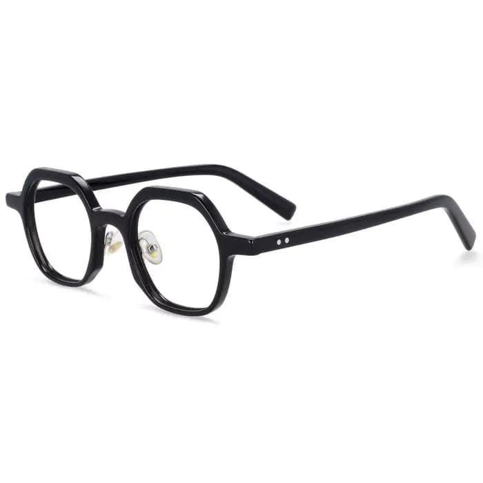 Lunettes optiques en acétate de léopard polygone pour hommes et femmes, lunettes de lecture rétro, m