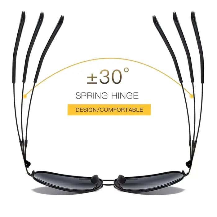 VCKA-Lunettes de soleil Pilot pour hommes et femmes, lunettes carrées classiques polarisées, lunette