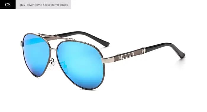 Blanche Michelle Pilot lunettes De soleil polarisées hommes 2025 marque miroir lunettes De soleil co