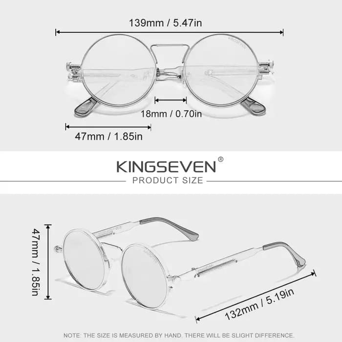 KINGSEVEN – lunettes de soleil vintage gothiques steampunk pour hommes, anti-UV400, polarisées, pour