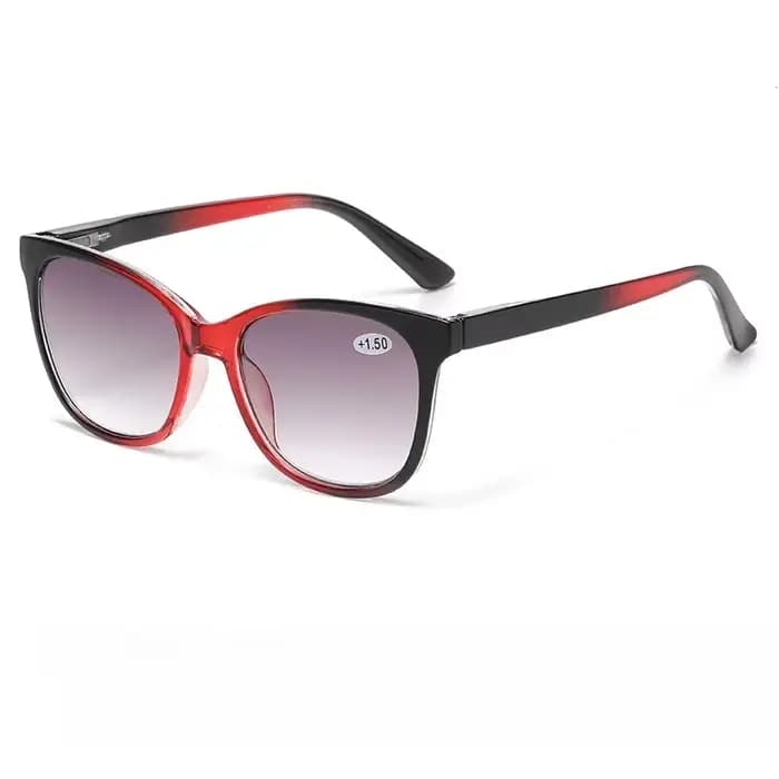Lunettes de presbytie à monture de couleur dégradée pour femmes, lunettes de soleil œil de chat à gr