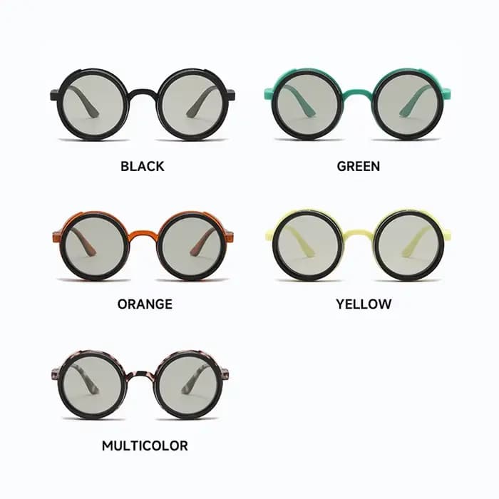 SEAMERGO rétro petit cadre rond ND9 lunettes de soleil polarisées à intensité variable à la mode lun