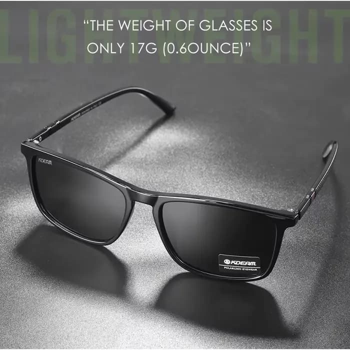KDEAM lunettes de soleil de pêche ultralégères polarisées hommes conduite lunettes de soleil voyage