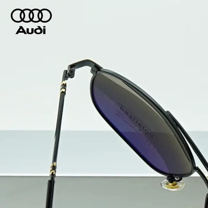 Lunettes de soleil polarisées AUDI avec boîte d'origine, lunettes de soleil de luxe pour hommes, lun