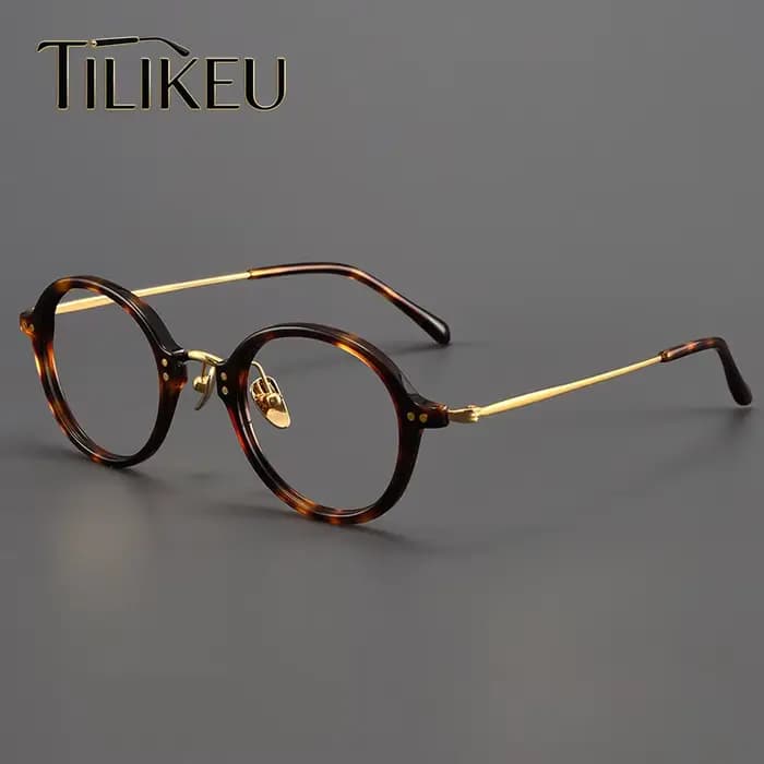Monture de lunettes en acétate de tortue faite à la main au Japon, monture de lunettes de vue classi