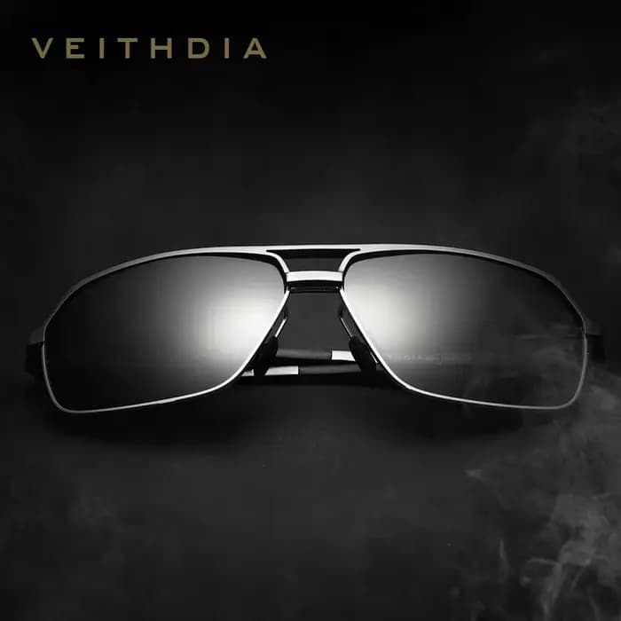 VEITHDIA – lunettes de soleil polarisées en aluminium pour hommes, verres de conduite, sport Vintage