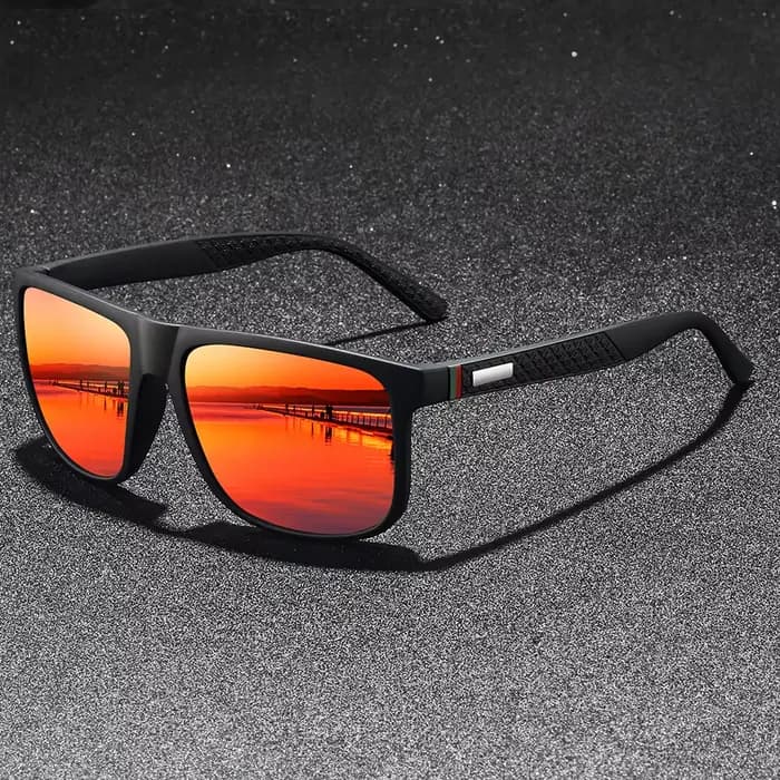 Lunettes de soleil de conduite de plein air tendance, monture carrée populaire, lunettes de soleil c