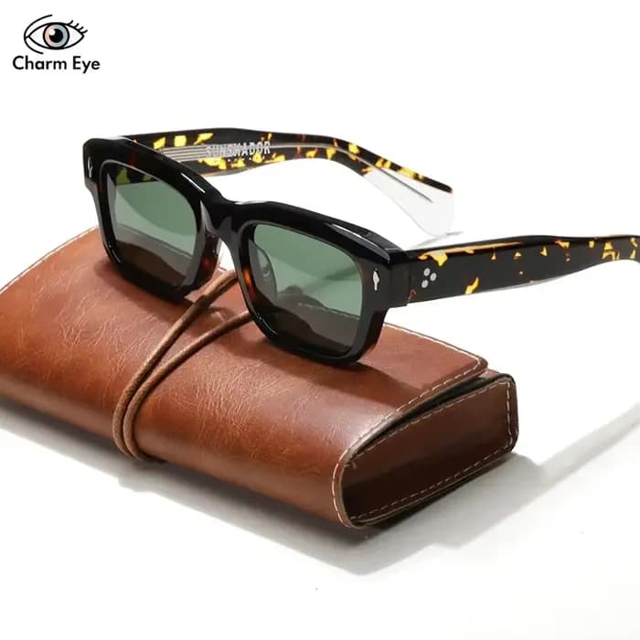 Lunettes de soleil en acétate de haute qualité pour hommes et femmes, marque de styliste de mode, lu