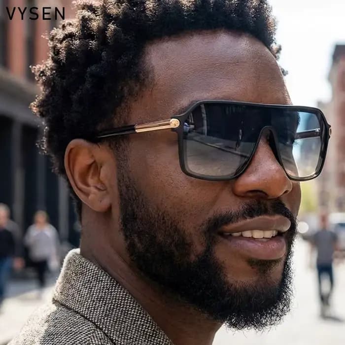 Steampunk une pièce bouclier lunettes de soleil hommes 2026 marque de luxe Vintage surdimensionné mé