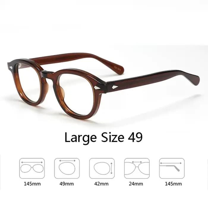 Lunettes de vue sur ordonnance personnalisées pour hommes et femmes, monture en acétate, Johnny Depp