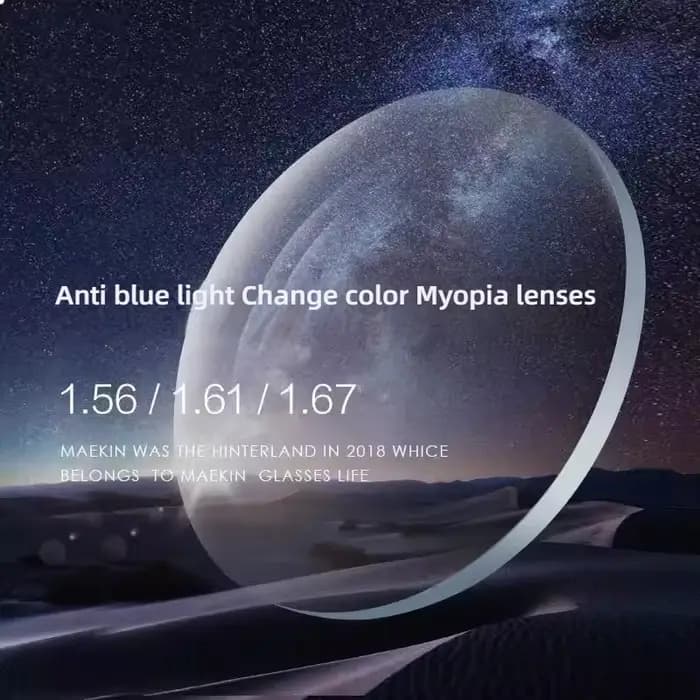1.56 1.61 1.67 lentille progressive asphérique Anti-lumière bleue haute définition lunettes myopes o