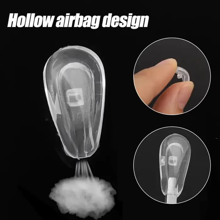 Plaquettes de nez pour lunettes avec tournevis, en silicone souple, à chambre à air, pour remplaceme