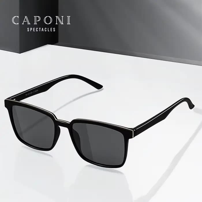 CAPONI – lunettes de soleil polarisées pour hommes, Design classique, protection des yeux, nuances n