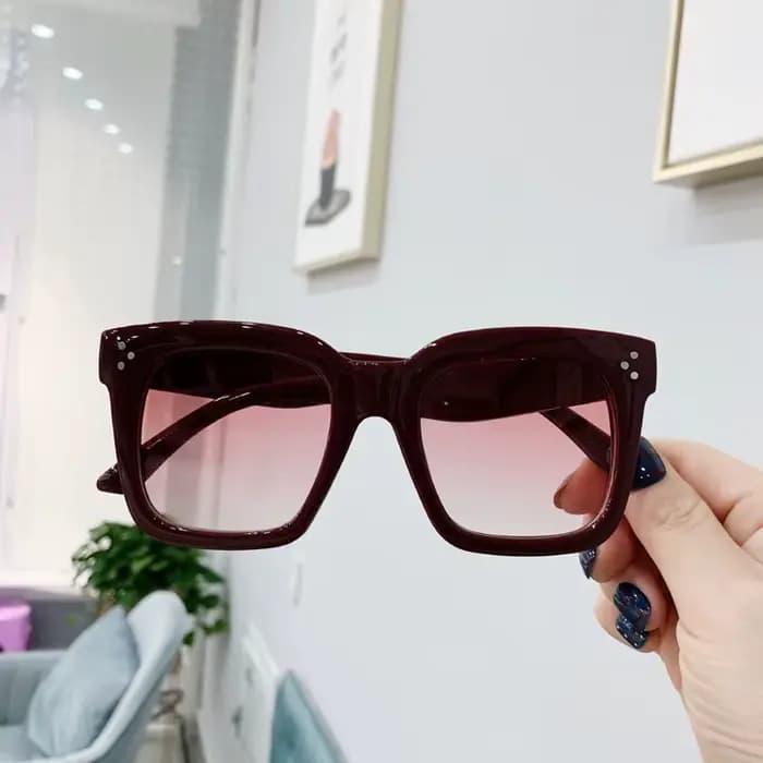 Lunettes de soleil carrées surdimensionnées pour femmes, rétro noires, nuances de conduite, Vintage,