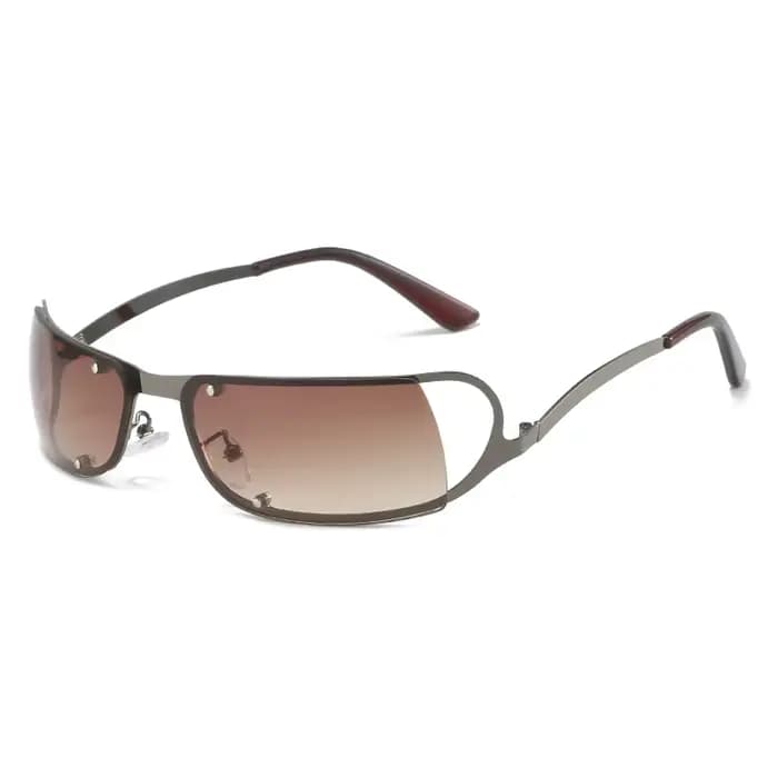 Lunettes de soleil rétro à enrouler pour femmes et hommes, UV400, nouvelle mode Y2k, 2020