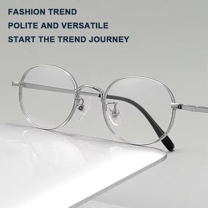 Lunettes rondes rétro ultralégères pour hommes et femmes, lunettes de luxe, lunettes de mode d'affai