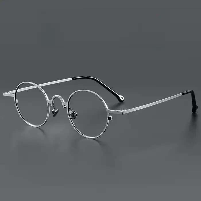 FIRADA mode confortable lunettes rondes Vintage luxe lunettes en titane optique lunettes de Prescrip