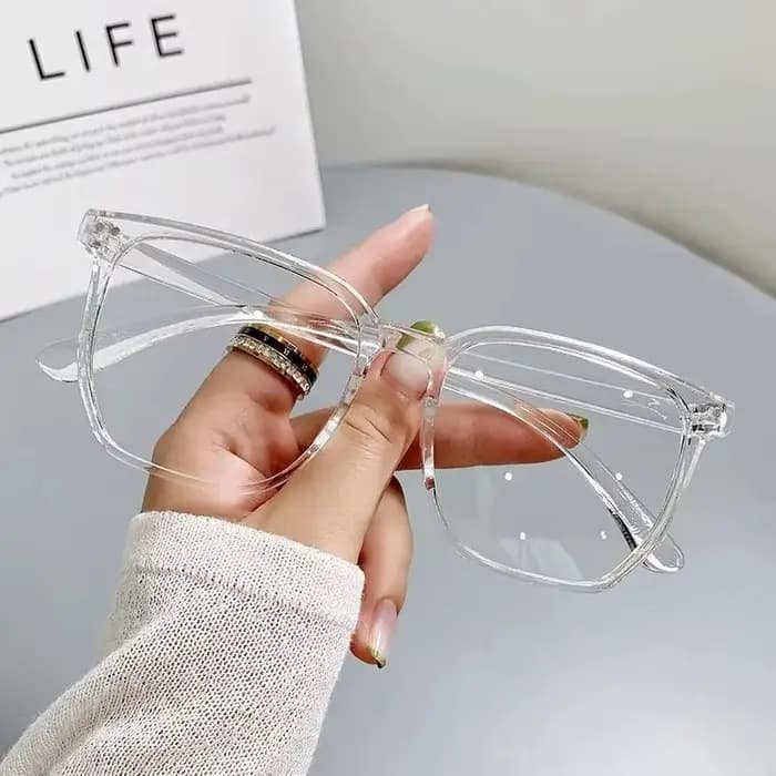 Lunettes Rondes Transparentes Anti-Lumière Bleue pour Homme et Femme, Monture pour Ordinateur, Verre
