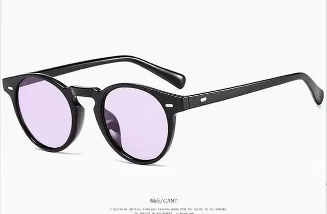 Petites lunettes de soleil rondes pour hommes et femmes, lunettes de marque vintage, lunettes de cré