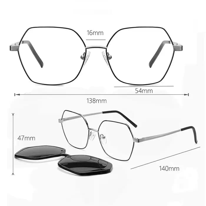 Ceofy femmes mode lunettes cadre soleil pince lunettes de soleil polarisées Prescription optique myo